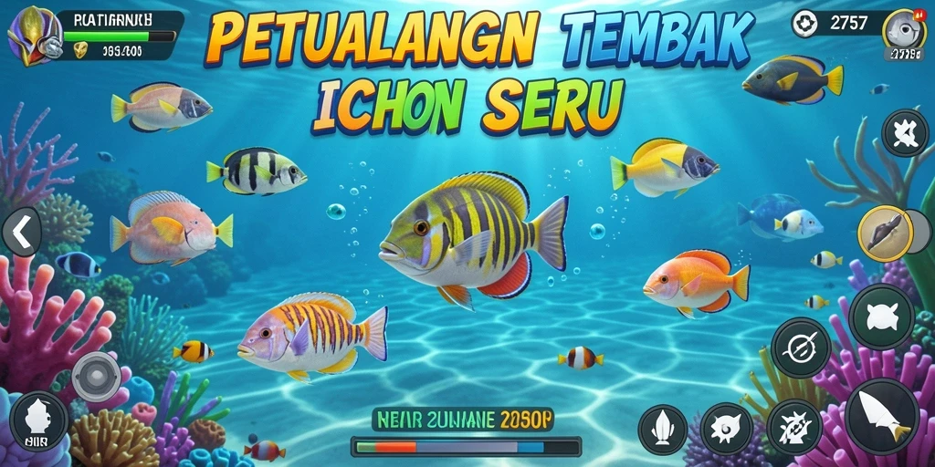Tampilan menarik dari gameplay Tembak Ikan 2757 yang seru.