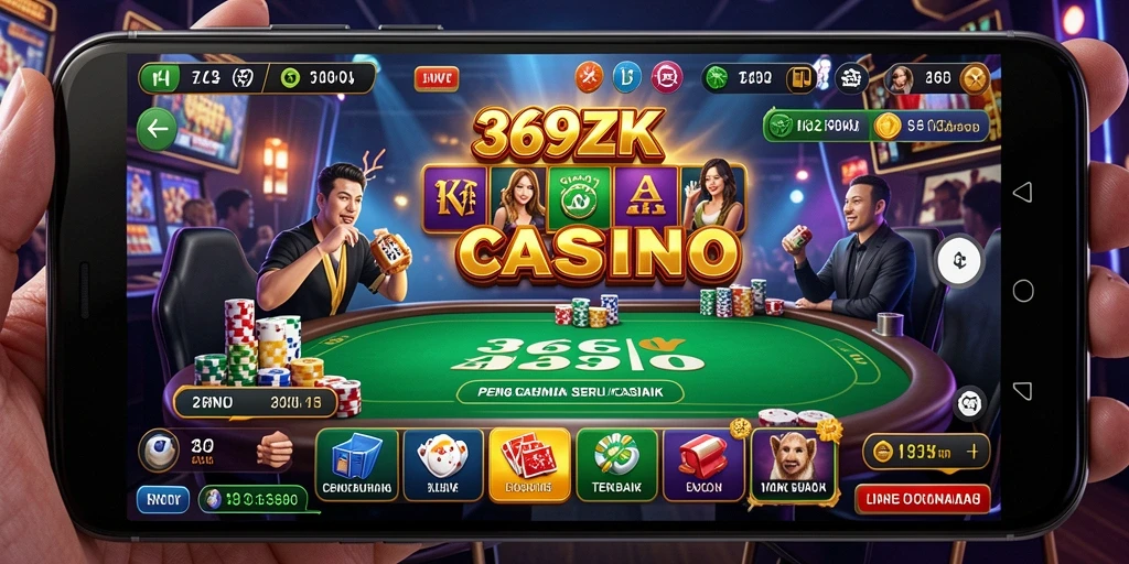 Screenshot gameplay Live Casino yang mendebarkan di 369ZK.