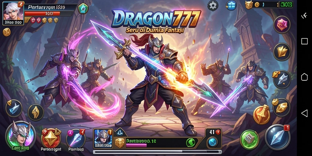 Tampilan pertarungan dinamis dengan karakter menawan dalam DRAGON777.