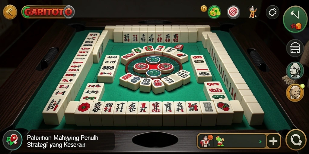 Tampilan gameplay Mahjong yang menakjubkan di GARITOTO.