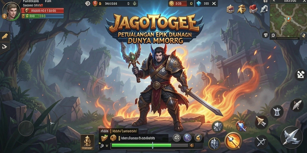 Tampilan gameplay <strong>JAGOTOGEL</strong> yang menakjubkan dengan aksi petualangan MMORPG.