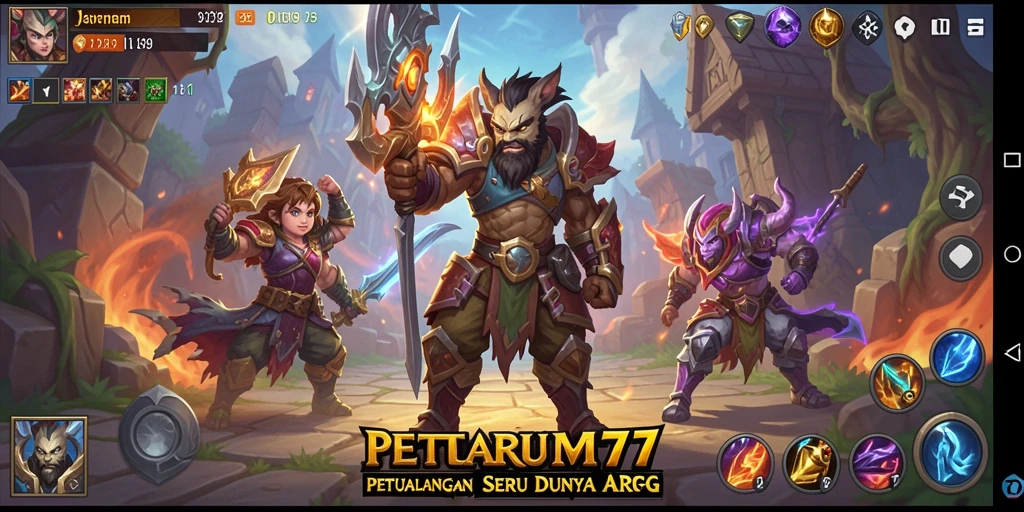 Tampilan gameplay JARUM77 yang menakjubkan dalam petualangan ARPG.