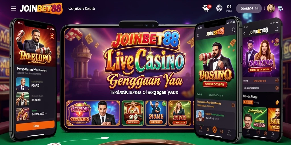 Tampilan gameplay Live Casino yang menarik dan interaktif di JOINBET88.
