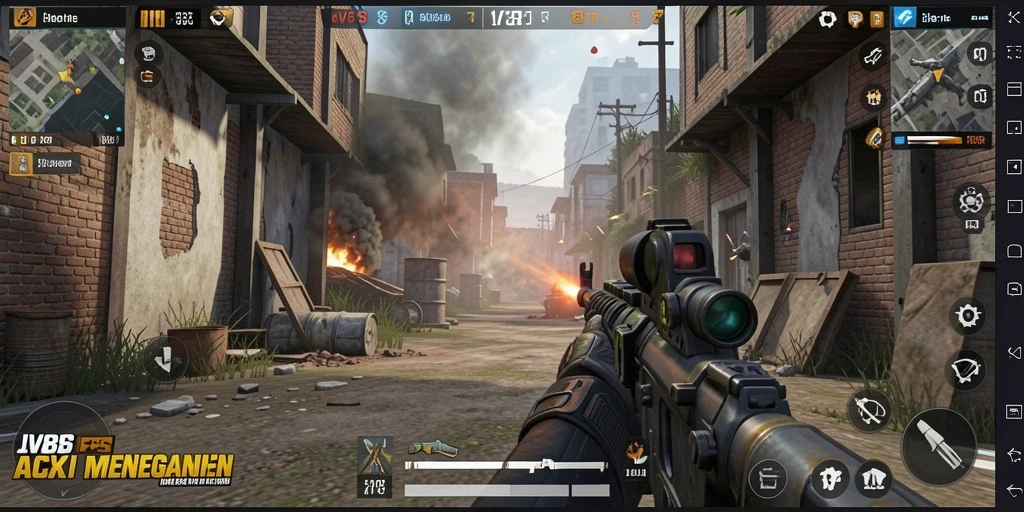 Gameplay seru dari JV88 dengan aksi FPS yang mendebarkan.