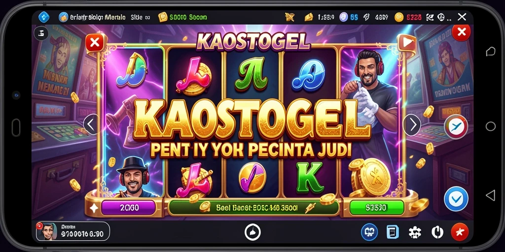Tampilan menarik dari gameplay KAOSTOGEL di layar