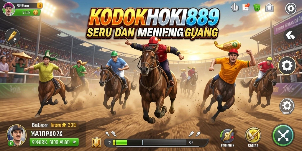 Tampilan menakjubkan dari gameplay balapan seru KODOKHOKI889.