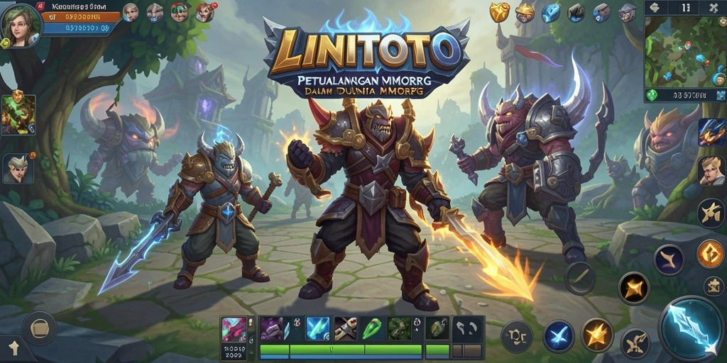 Gameplay seru dalam dunia MMORPG LINITOTO yang epik.