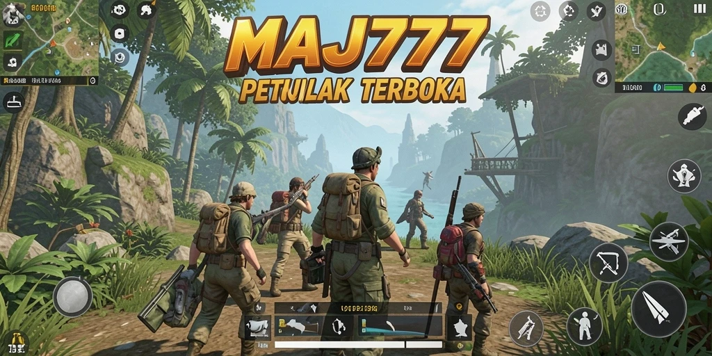 Tampilan gameplay dinamis di dunia terbuka MAJ777.