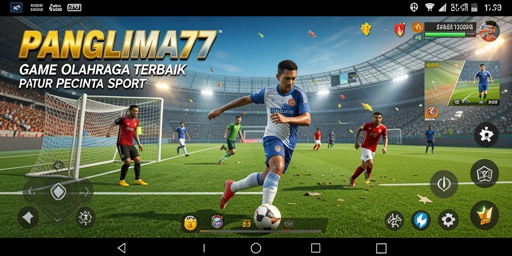 Tampilan gameplay seru dalam PANGLIMA77, nikmati olahraga di genggaman Anda.