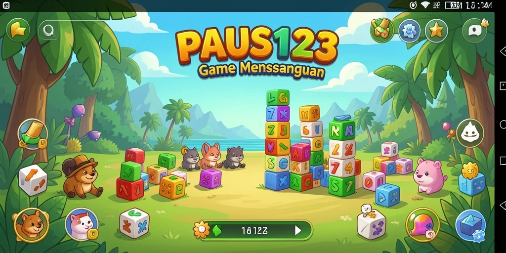 Tampilan screenshot PAUS123 menunjukkan gameplay seru dengan teka-teki yang menarik.