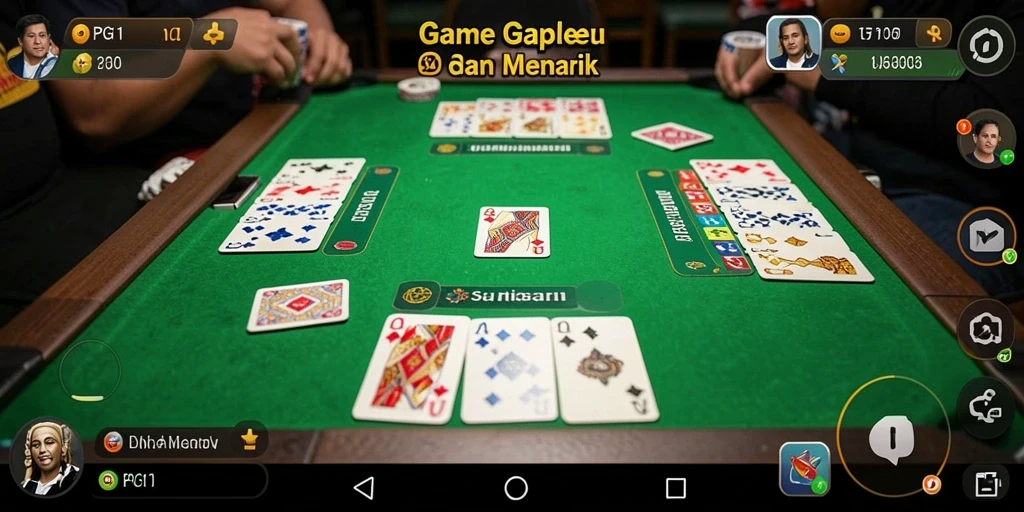 Tampilan gameplay PG11 yang menarik dan interaktif dalam permainan Gaple.