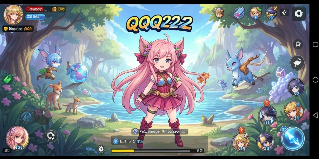 Tampilan gameplay seru dan karakter Anime ikonik.