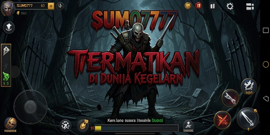 Screenshot gameplay menampilkan suasana mencekam dalam SUMO777.