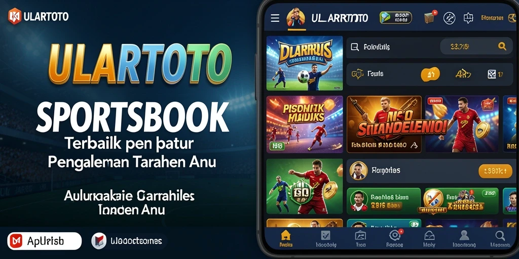 Tampilan inti aplikasi ULARTOTO dengan berbagai opsi taruhan.